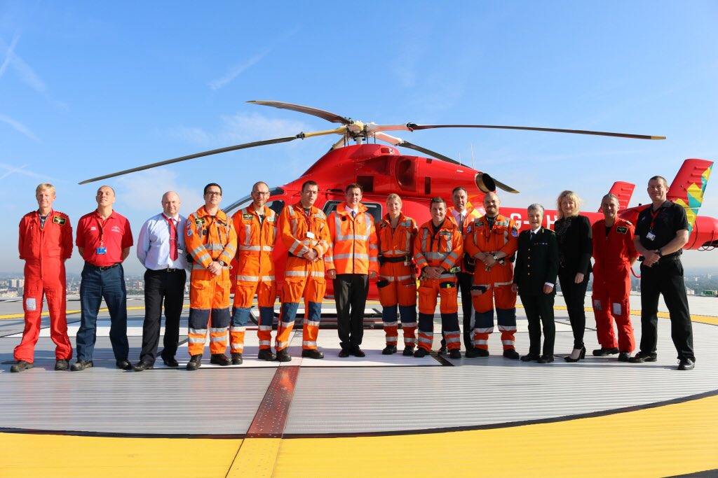 Jeremy_Hunt's tweet photo. Delighted @LDNairamb has launched second helicopter today. On a recent visit, I saw the vital support they provide https://t.co/muUhc2mlCO