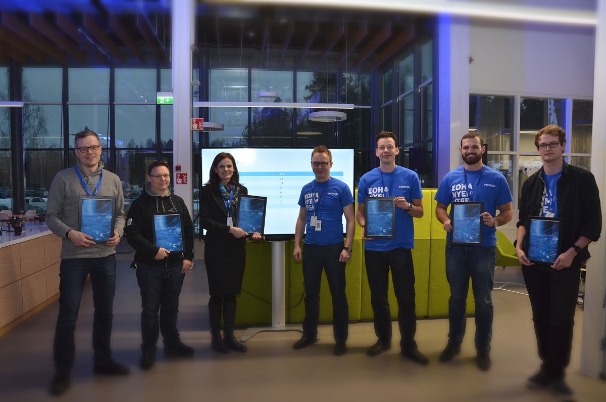 And the <a href="/nokia/">Nokia</a> #Hackathon winners are: Teams <a href="/Deloitte/">Deloitte</a> &amp; <a href="/FSecure/">F-Secure</a> Congrats and welcome to the Security Center Berlin