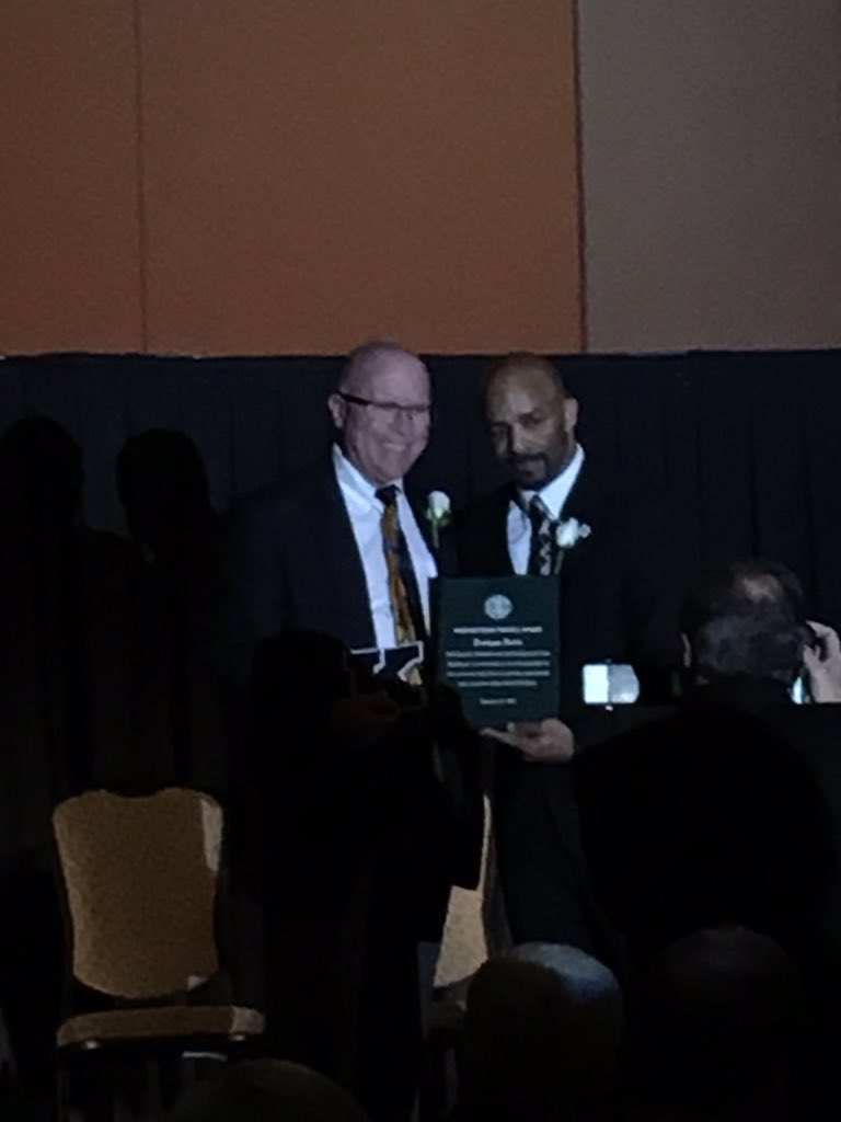 JerryGoings's tweet photo. Rashaan receiving a Distinguished Service Award from CHSAA. All about kids for Rashaan!! #highlyeffective https://t.co/bxylXScFyF