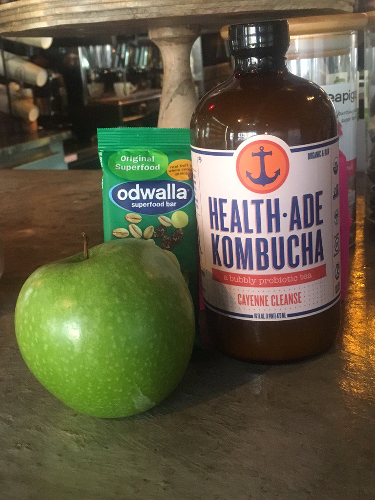 bushwickcoffee1's tweet photo. Come power up with an @odwalla super food bar and @HealthAde1 Cayenne Cleanse Kombucha.#healthy #healthyliving https://t.co/hbNDmPCYlb