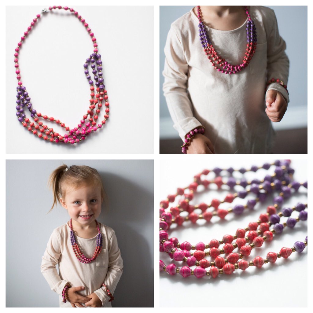 We love this child's necklace for #valentines. Especially because it makes a difference! Look good. Do good.