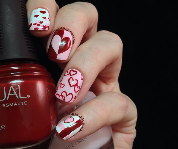 TheNailAngel's tweet image. Cute #ValentinesDay Step-by-Step by @tipsandtopcoat using @SpaRitualUK products #Nails 💖🌸 nailangel.co.uk/index.php/news…
