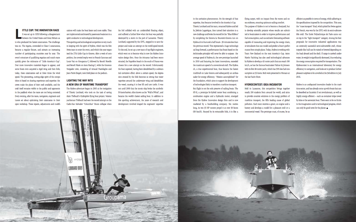 HYDROSch's tweet photo. Latest Roadbook Magazine CH issue is tracing the history of our foundation, @LittlecupGeneva, @HYDROCONTEST &amp; more https://t.co/ldqgLnlS8T