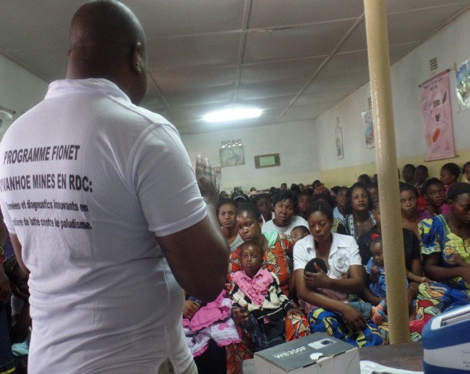 FioHealth's tweet photo. Community gathering about our #Know4Sure campaign with @Chemonics & Ivanhoe Mines in the DRC https://t.co/RtApRhxboz https://t.co/lleZP8wRm6