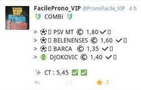 FacileProno's tweet photo. #CombiViP https://t.co/RqbwqdDpGN