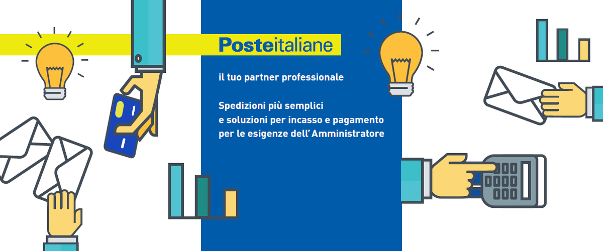 PosteItaliane's tweet photo. Poste il 29 e 30 gennaio a Milano ad #Anaciday - Salone del Condominio. Veniteci a trovare allo stand n° 34-35 https://t.co/s8WoJCWYiY