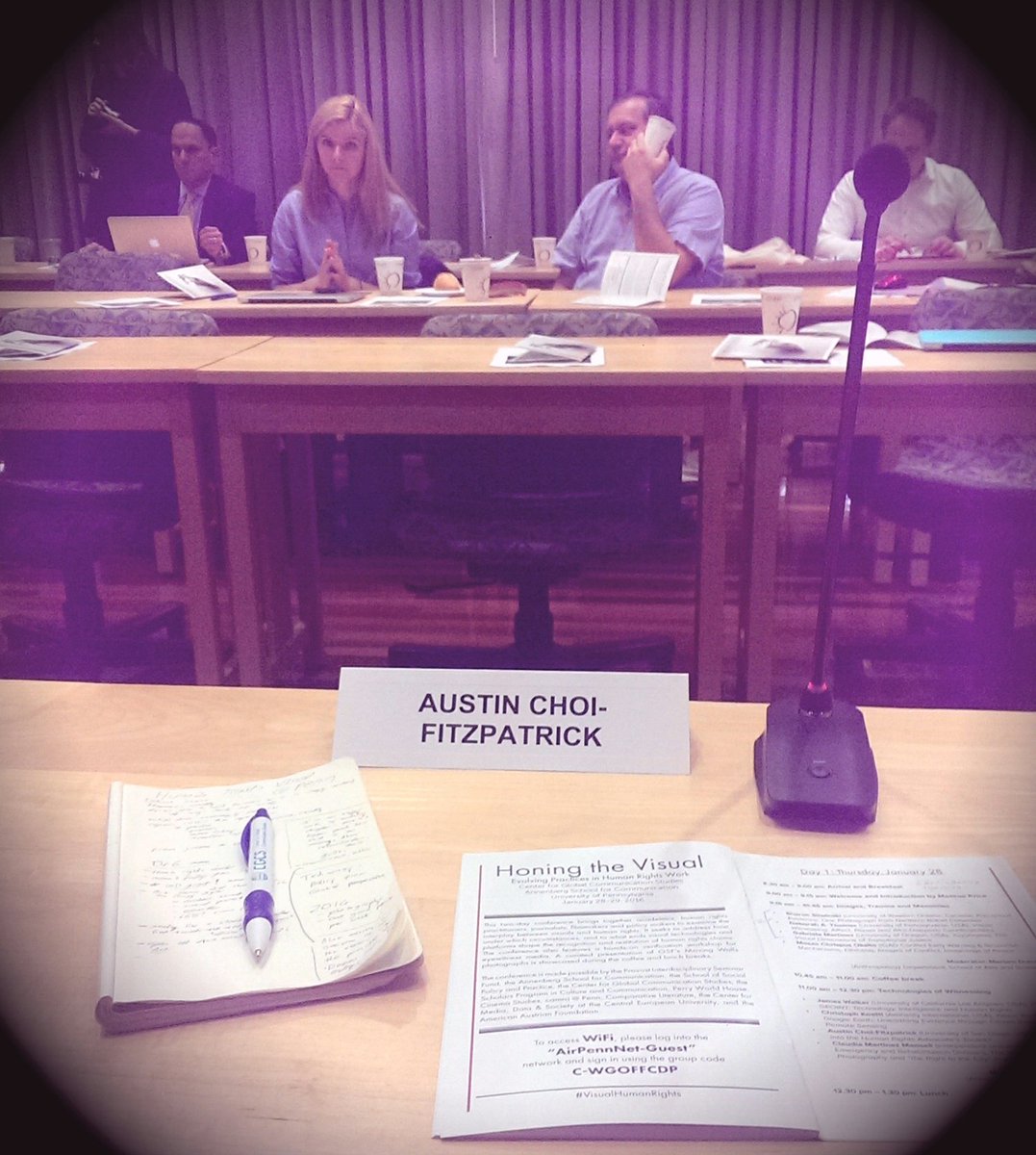 achoifitz's tweet photo. New tech, social movements, human rights talk #visualhumanrights with @USDpeace and @cmdsatceu https://t.co/t7gT8HBBzs
