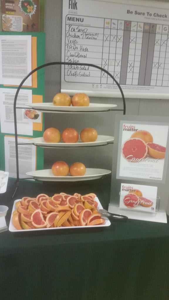 MelaniePLester's tweet photo. Grapefruit was once known as the forbidden fruit. @FlikISDining @WestminsterATL #FruitsMatter #grapefruit https://t.co/2E1l5CbQdY