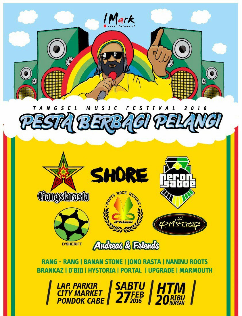 Berbagi Pelangi (@berbagipelangi) on Twitter photo Yuk! ikutan seru2an bareng <a href="/Gangstarasta/">GangstarastaOFFICIAL</a> di Tangsel Music Festival, save the date yaa :) <a href="/AcaraReggae_/">ACARA REGGAE !!</a> <a href="/KaosReggae/">IG : KAOS REGGAE !!</a> Yuk! ikutan seru2an bareng <a href="/Gangstarasta/">GangstarastaOFFICIAL</a> di Tangsel Music Festival, save the date yaa :) <a href="/AcaraReggae_/">ACARA REGGAE !!</a> <a href="/KaosReggae/">IG : KAOS REGGAE !!</a>