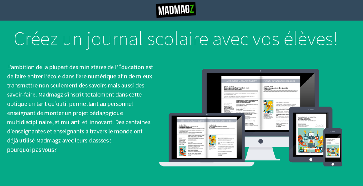 Créez facilement un journal scolaire: le CFORP distribue <a href="/madmagz/">Madmagz</a> pour vos écoles - ow.ly/XvLHz