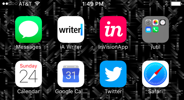 TheWebbyAwards's tweet photo. .@iAWriter @slangthis @eyegroove made it on the homescreen of #Webbys judge @johnmaeda

🏆📱→ https://t.co/4fBu903pDj https://t.co/cS62DoRQMH