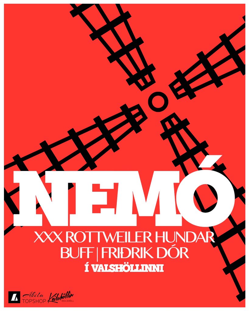 RT og þú getur unnið eitt stykki miða á Nemóballið 4.febrúar!!