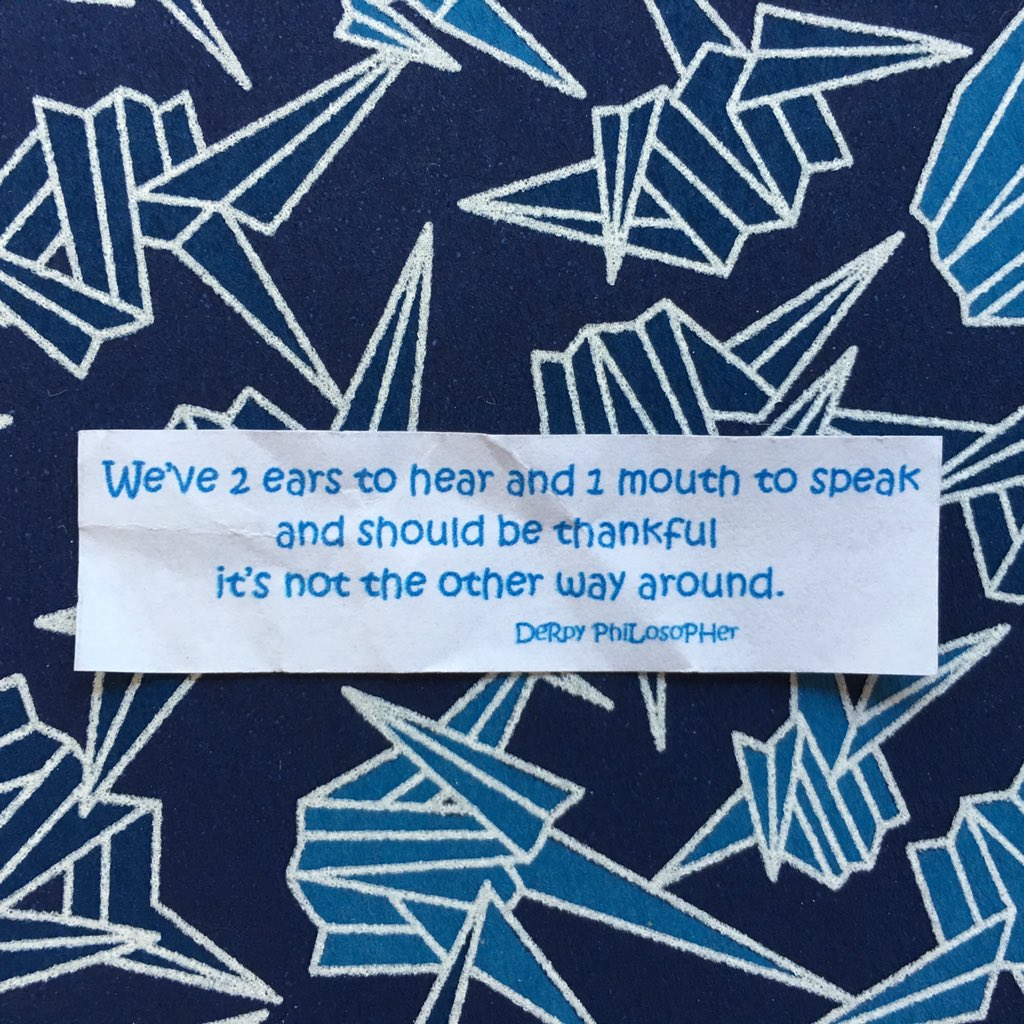 derpyphilosophy's tweet photo. Indeed!   Or we'd all look like Picasso people. 
#quote #humor #derpy #listening #speaking #picasso https://t.co/kxQemyERlC