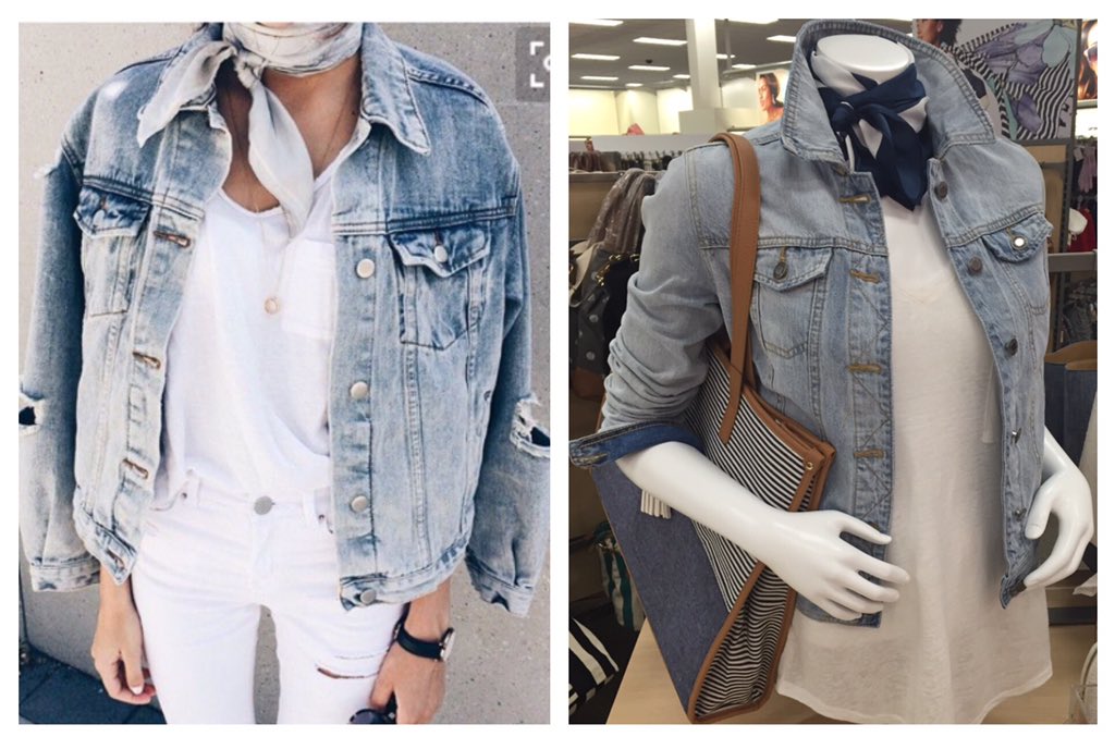 Obsessed with this Mossimo Supply Co. denim jacket &amp; Merona silk scarf! Style inspiration: cultoftomorrow.tumblr.com/post/122973814…