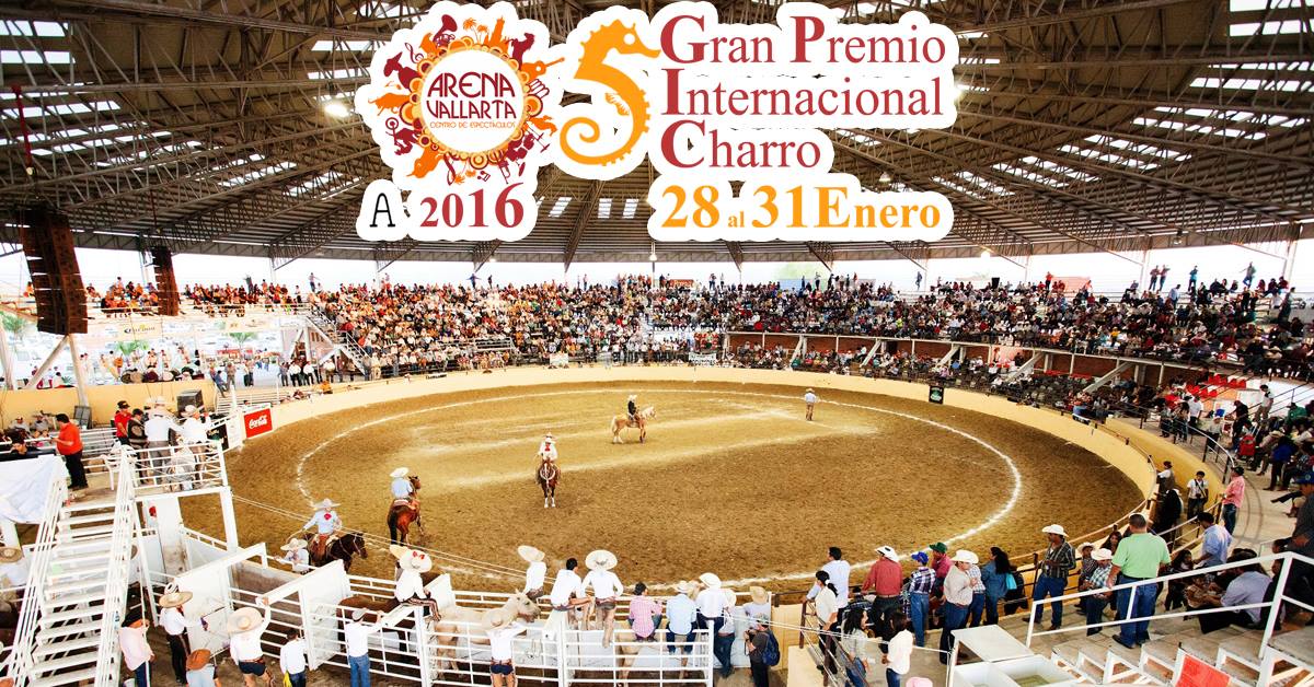 Ven a disfrutar del 5to Premio Internacional Charro en <a href="/ArenaVallarta/">Arena Vallarta</a>. Conoce el programa: bit.ly/1Qey0SH