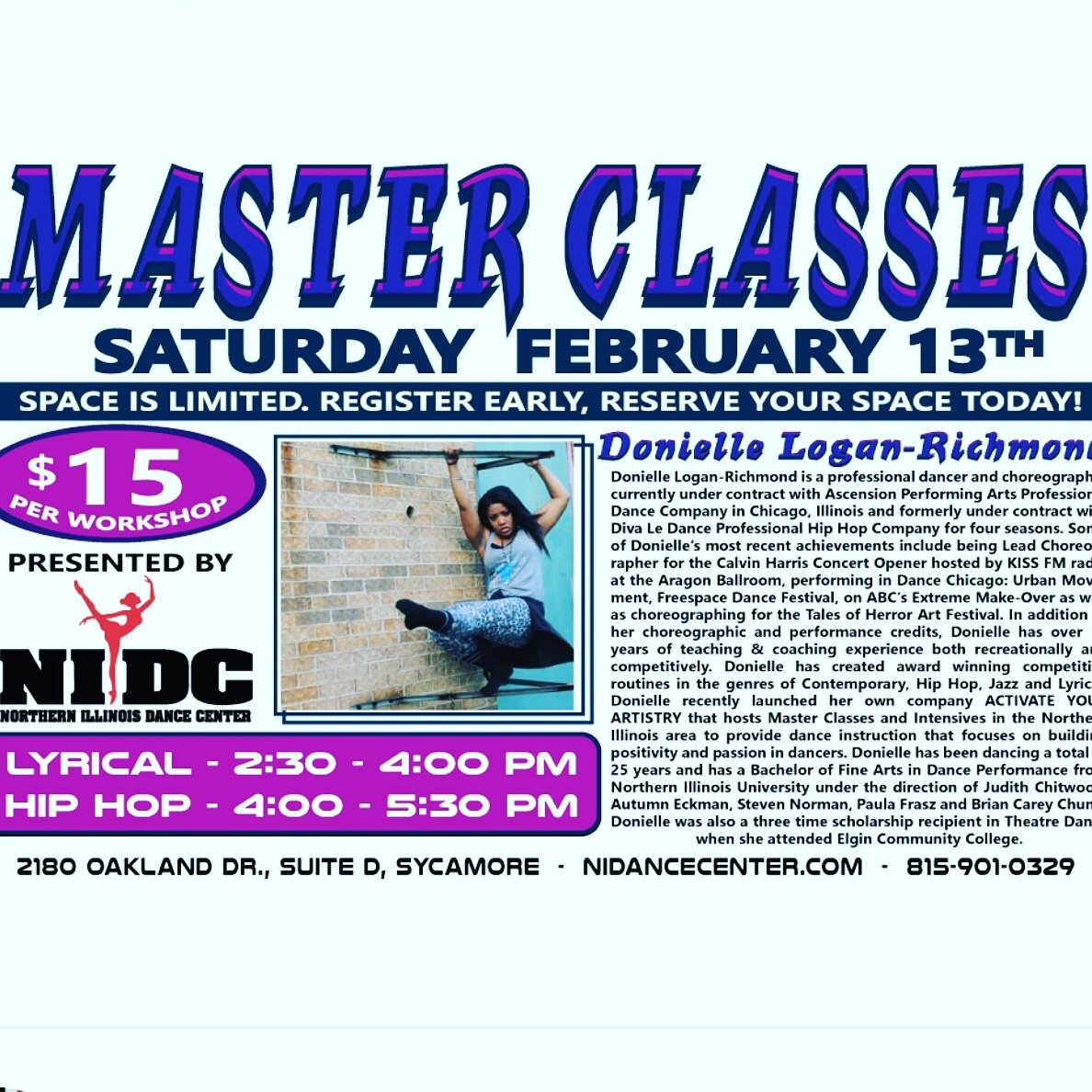 Activate shameless promoting! Two awesome master classes hosted by NIDC featuring yours truly.Spaces are filling up