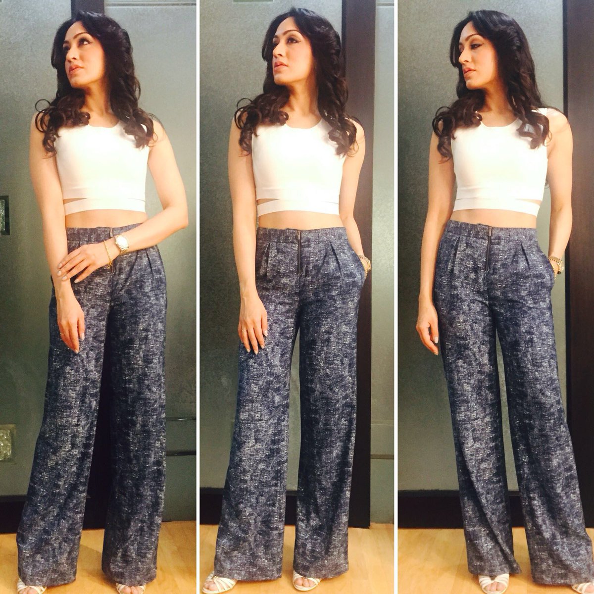 KhushaliKumar's tweet image. #MyStyleFile What I wore today for @DrishtiNM Festival
Top: @BCBGMAXAZRIA 
Pants: @BCBGMAXAZRIA 
Shoes: @CHANEL