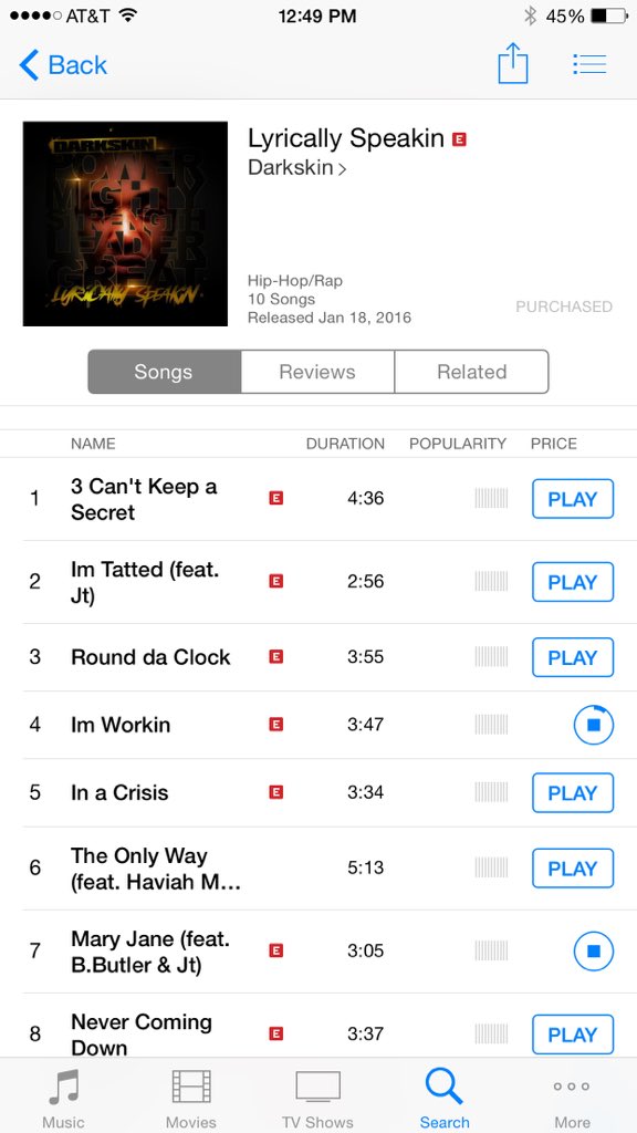 HeGotHustle's tweet photo. Just purchased @Darkskin new album "Lyrically Speakin" off iTunes...about to turn up https://t.co/u2D0WGT1cs