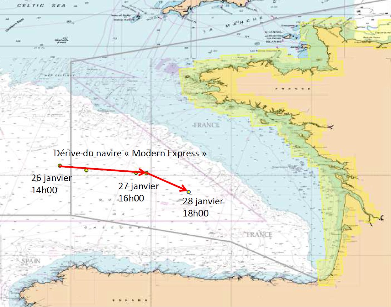 Le cargo Modern Express en dérive au large de La Rochelle CZ1CDY5WwAA3HN2