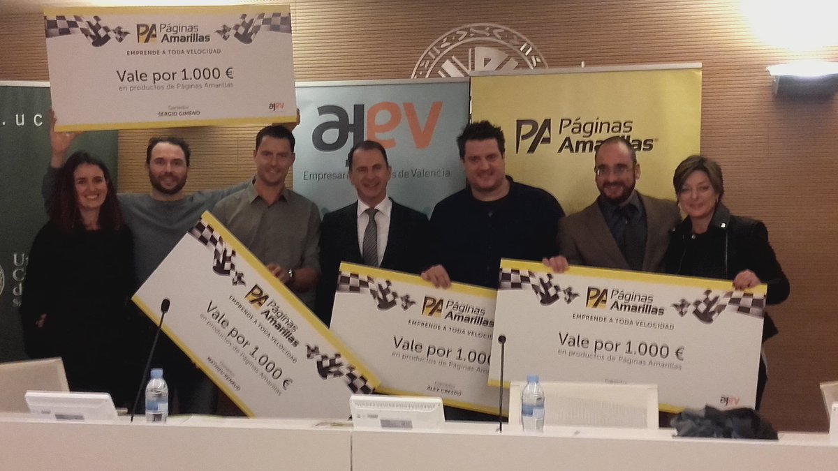 AJEValencia's tweet photo. Enhorabuena @difusioncultura @CeliaDominguezR @WomanWishes @agora_events @PagAmarillas_ES en #foroajev https://t.co/88jwcHQmeq