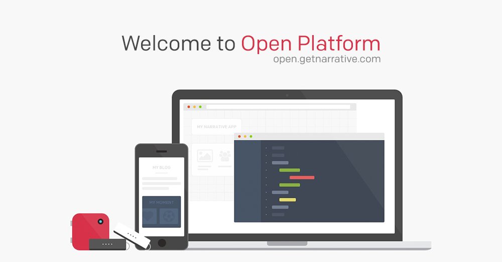 getnarrative's tweet photo. Narrative's Open Platform is now open to all developers!What will you create? https://t.co/NbKXZVjI4h #narrativeclip https://t.co/65xXmeRjsp