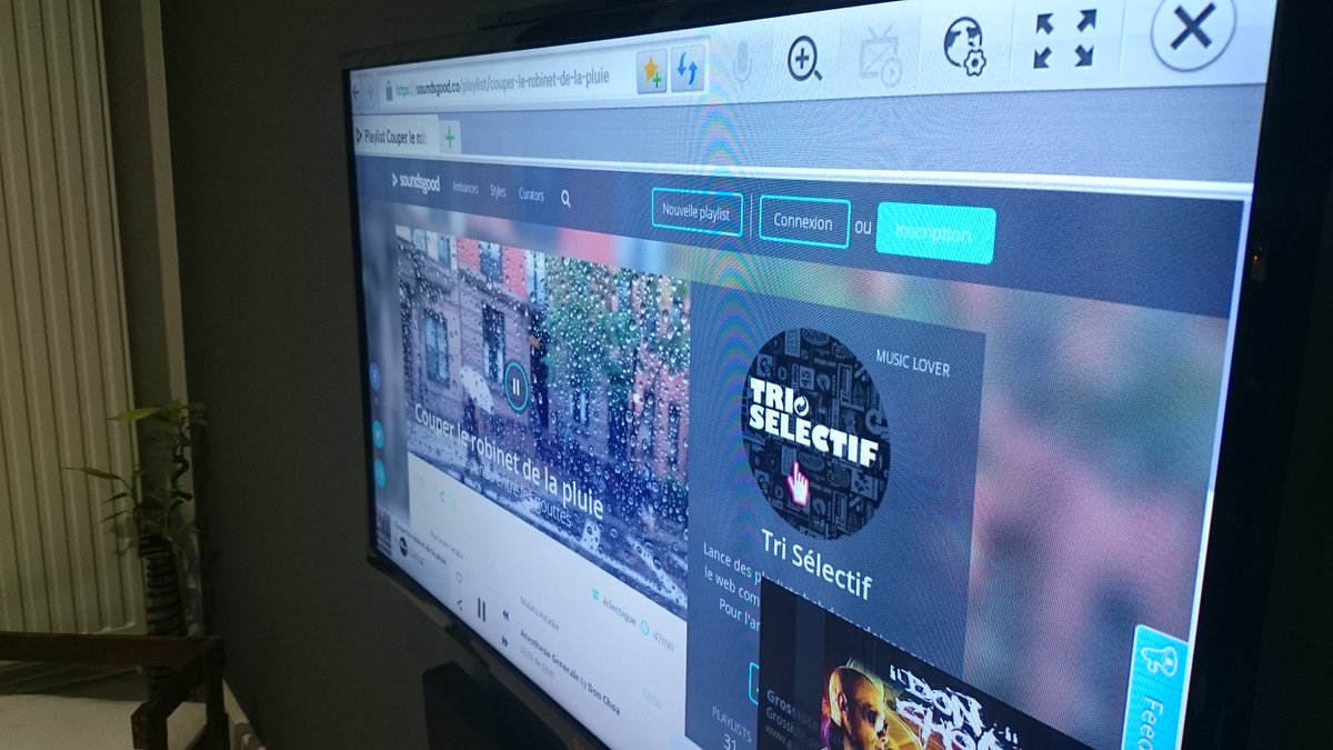 SamRetailleau's tweet image. Écoutez les #Playlist #Tri #Sélectif sur SmartTV ! Sur navigateur ça marche aussi : bit.ly/1ml9VA9 :-)