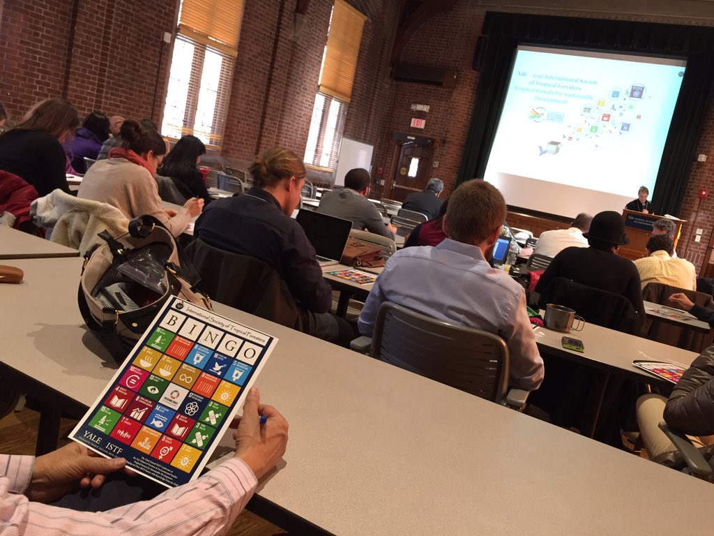 davieyay's tweet photo. #sustainabledevelopmentgoal bingo! #ISTF2016 pre-conference workshop. @YaleCAN @YaleISTF @YaleFES https://t.co/OcRnX4qba9