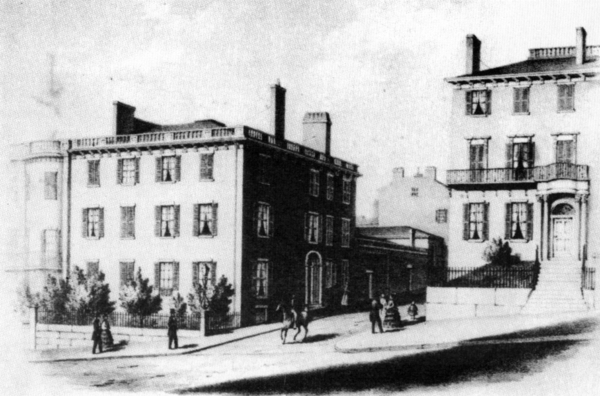 AldrichCenter's tweet photo. #tbt Thomas Winthrop, then Lt. Gov. of MA, moved the entrance off Beacon to make us One Walnut Street in 1825. https://t.co/nYs8CKsUAu