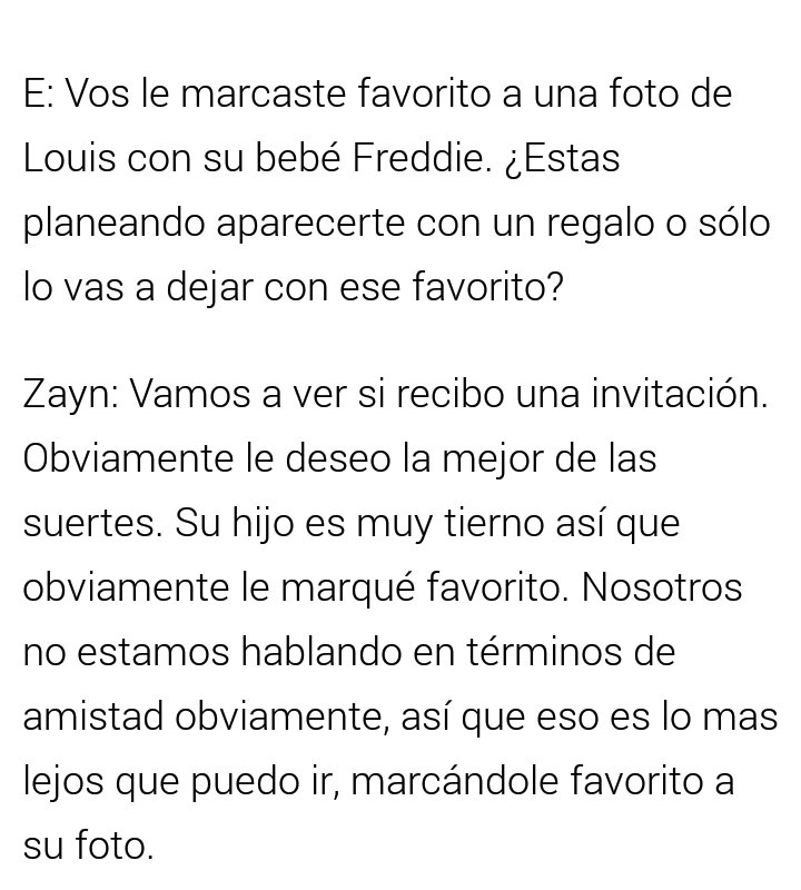WorldZquad's tweet photo. Zayn hablando sobre por qué le marcó favorito a la foto de Louis con Freddie: https://t.co/oh6CwOPcRv