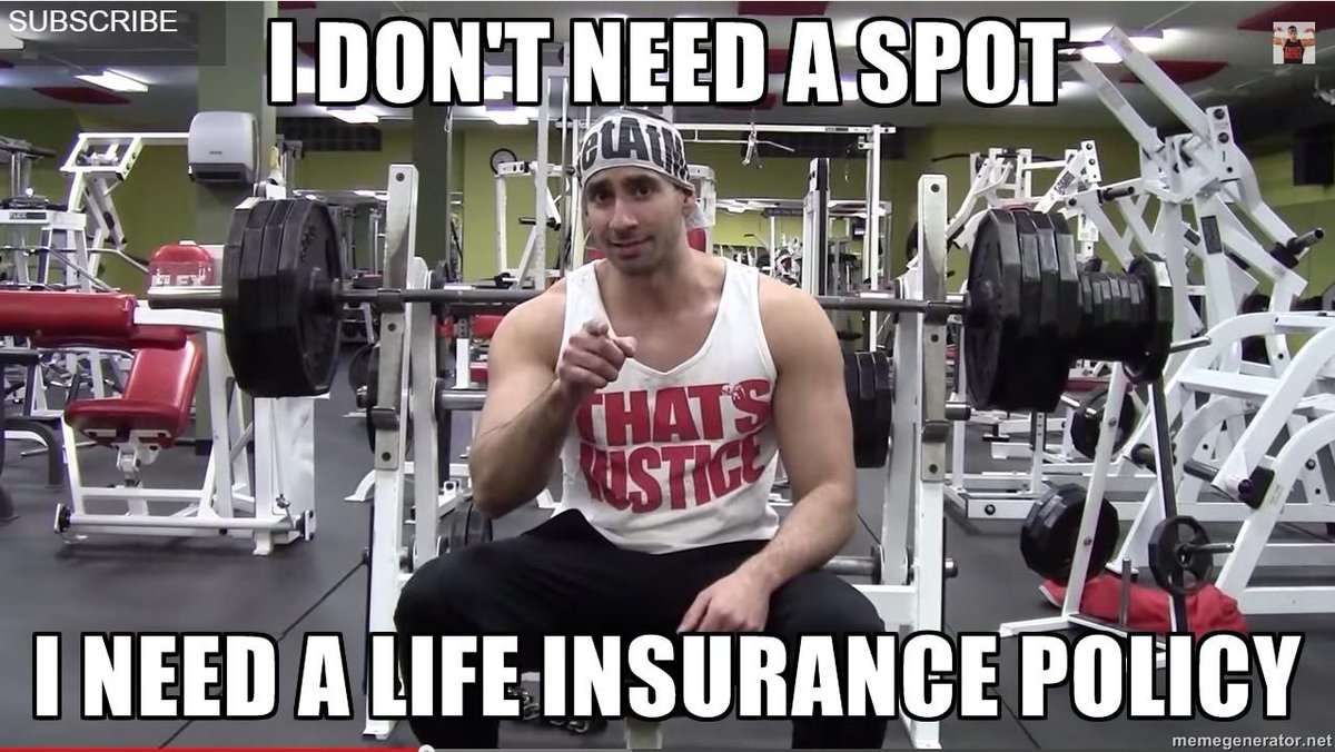 WorkoutGetSwole's tweet image. I DON'T NEED A SPOT, I NEED A LIFE INSURANCE POLICY