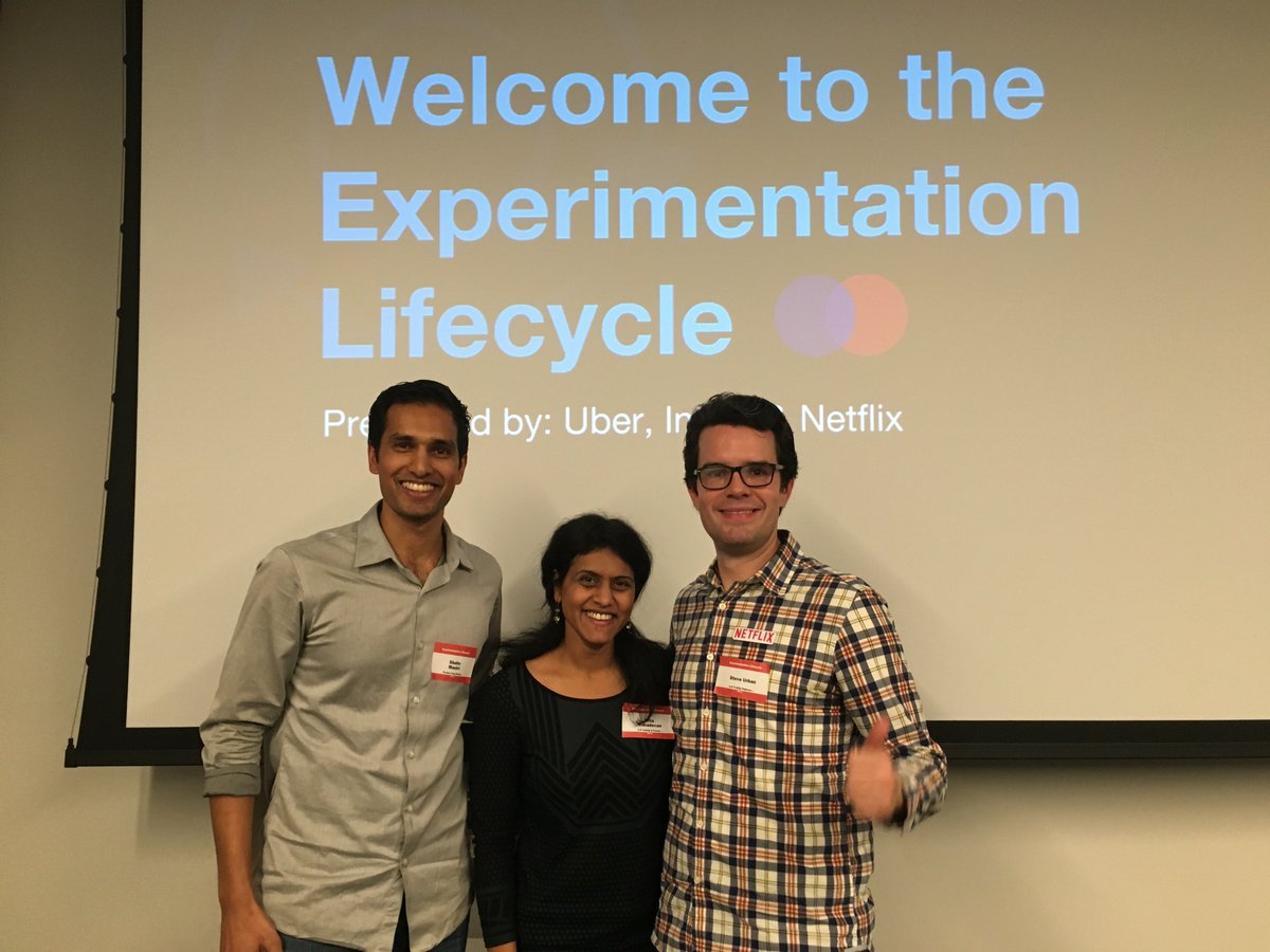 kbhmudge's tweet photo. Awesome #abtesting meetup last night @Uber w/ @intuit and @netflix - great learnings & super commraderie #intuitdata https://t.co/pFaMCHKFlC