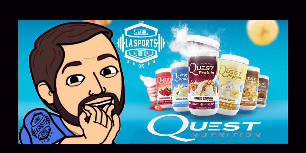 LASNutrition's tweet photo. Make sure to pass by @QuestNutrition tent at LA Sports 5th annual expo this Saturday from 12-4 #OnAQuest #TeamLASN https://t.co/n8BdmRoffa