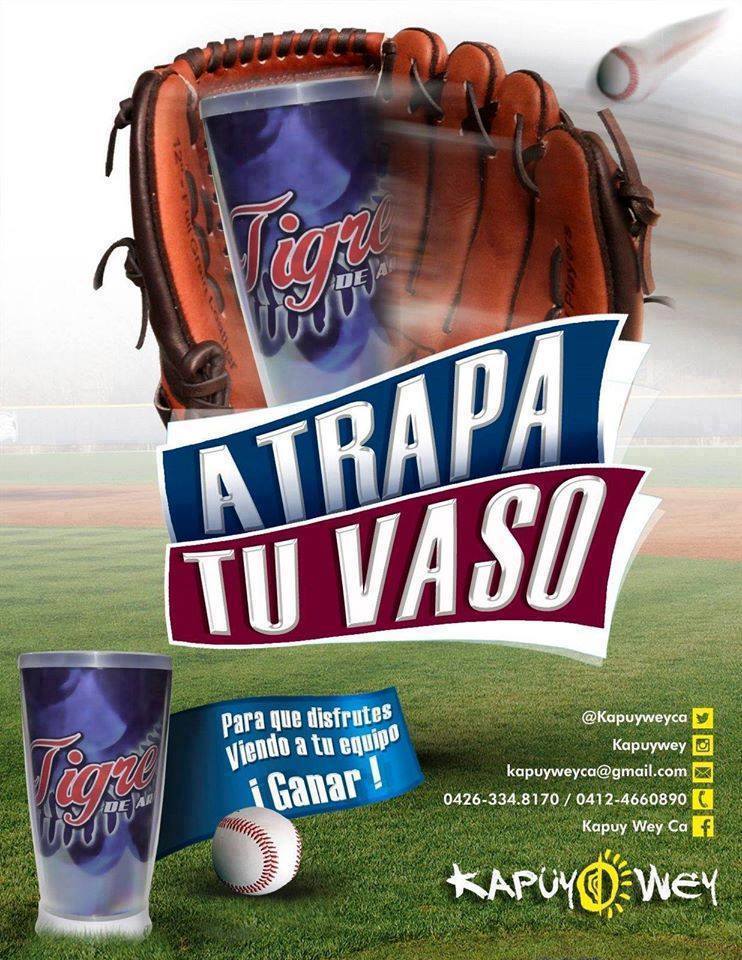 kapuyweyca's tweet photo. Atrapa tu vaso y disfruta del béisbol venezolano. 
Disponible en varios diseños.
#Beisbol #Vaso #Tigres https://t.co/EqdhD24ZVG