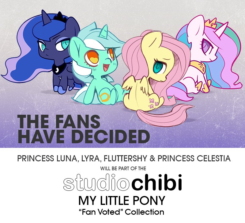 ForFansxFans's tweet photo. We've announced the winners of the #MLP #StudioChibi Fan Voted Collection! https://t.co/bXrvPvGxpC https://t.co/6cwT7kp1VM