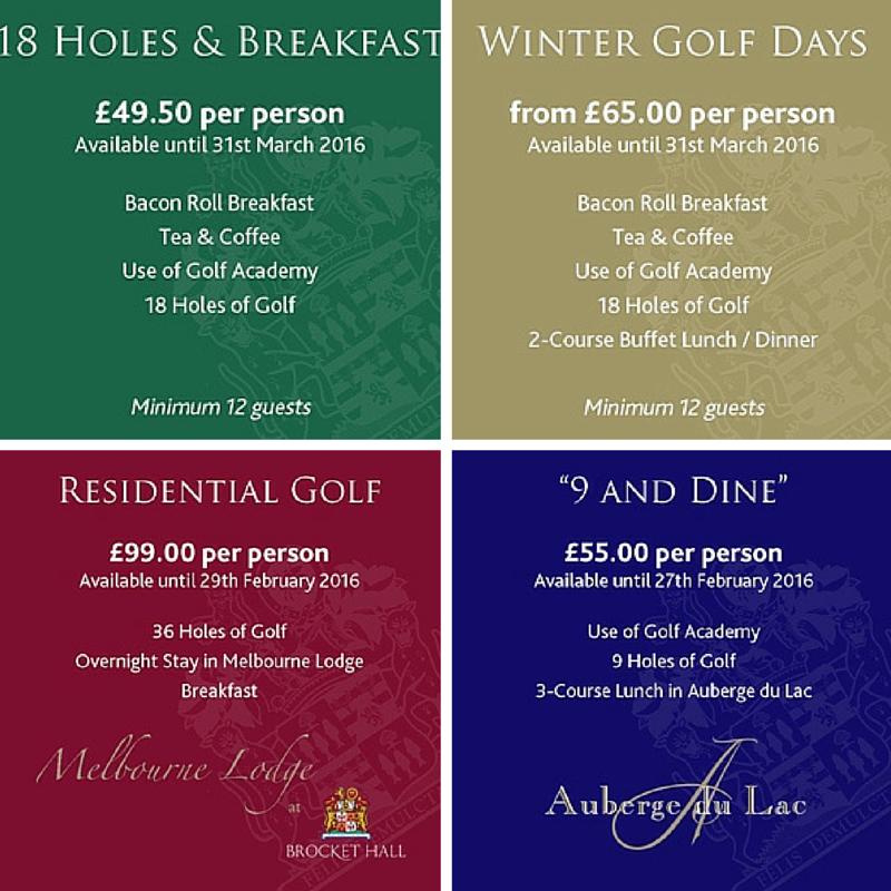 Treat yourself to one of our fantastic #WinterGolf packages! #BrocketGolf