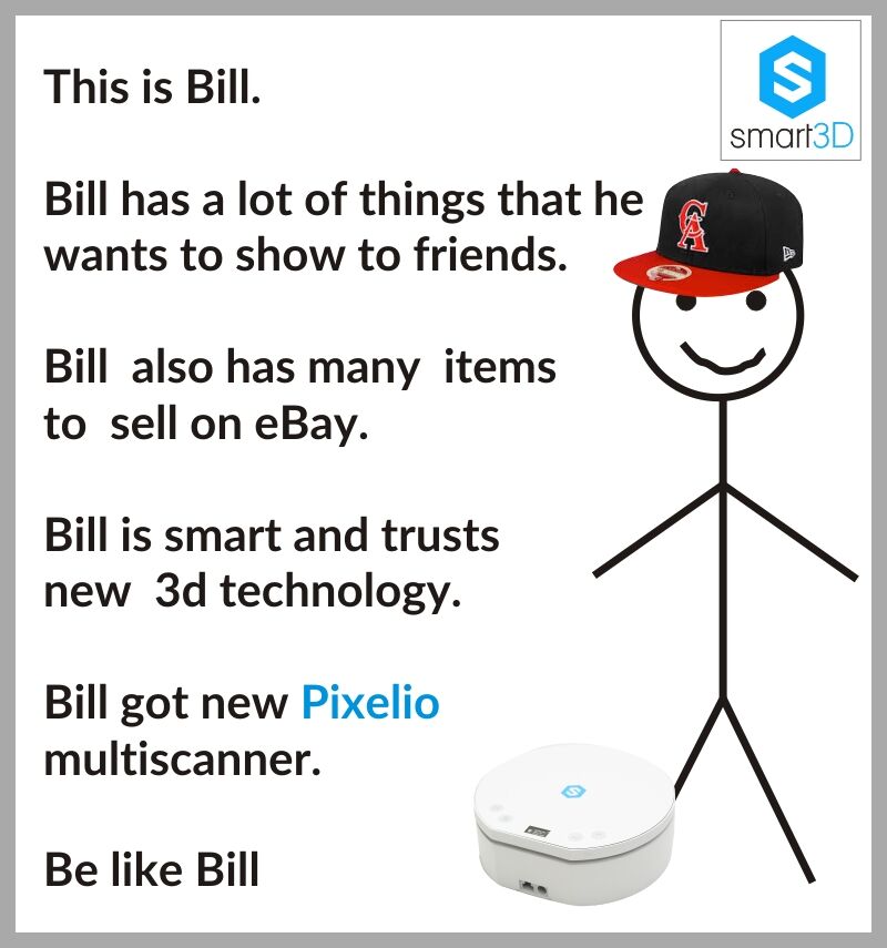 Pixelio_Smart3D's tweet photo. Bill is #smart and got #pixelio #scanner #BeLikeBill #SMART3D #3d https://t.co/G0BTtBloTi