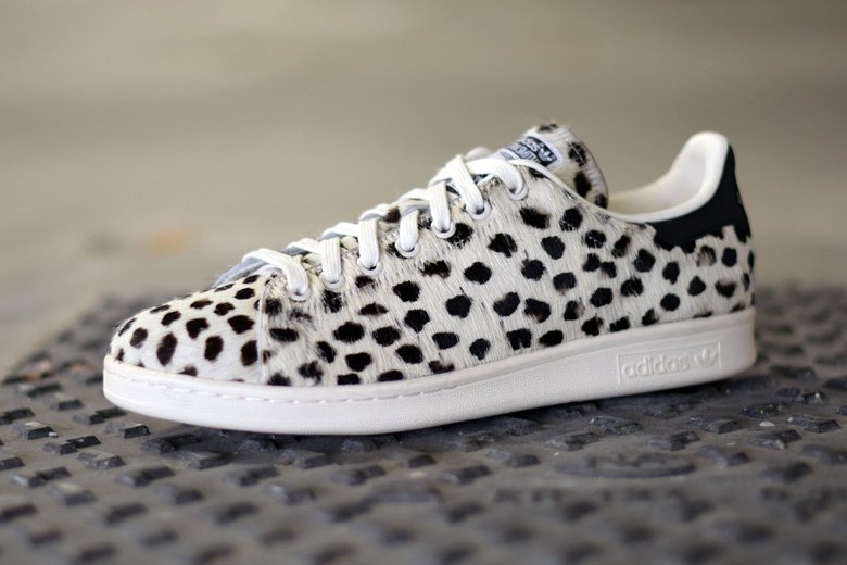 adidas stan smith leopard pony hair