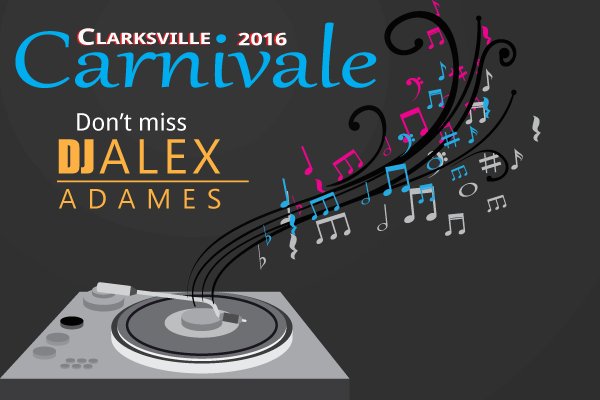 Come one, come all for Carnivale with DJ Alex Adames!!
February 6, 2016 7pm to 11pm at The Belle Hollow!
