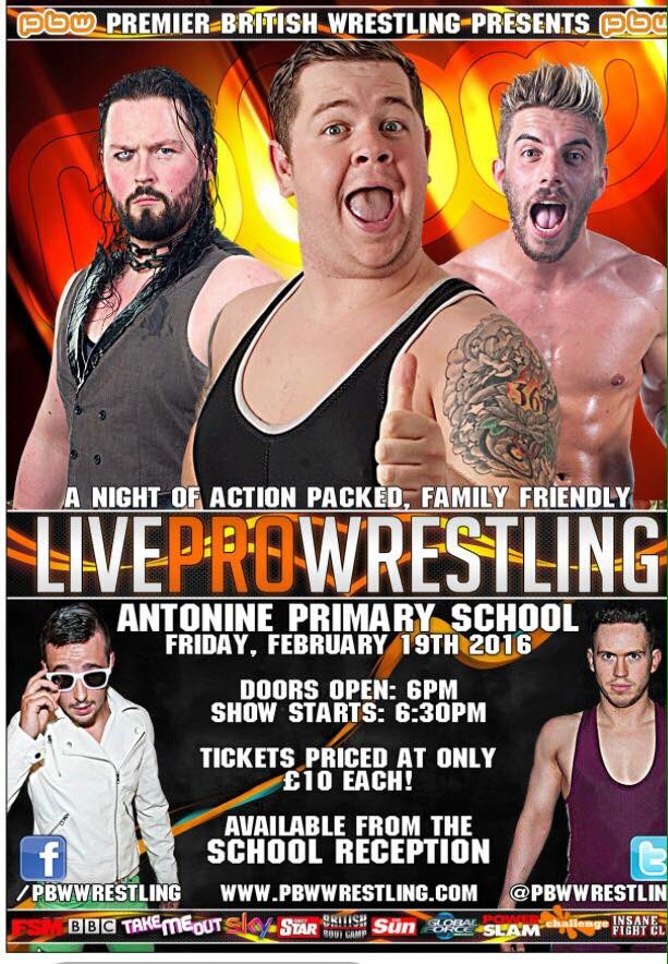 AntoninePrimary's tweet photo. Our Parent Council  has organised a family friendly PBW Pro Wrestling event in aid of school funds. Tickets on sale. https://t.co/w0p8rwaOD1