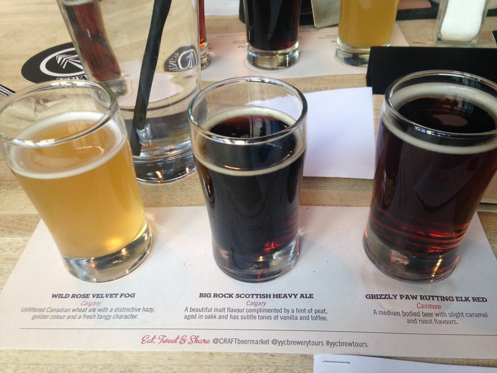 CTV_CAMILLA's tweet image. Intense meeting of #yyc media minds as we dig into lunch @CRAFTbeermarket and sip/tour/sip/chew/sip #yycbrewtours