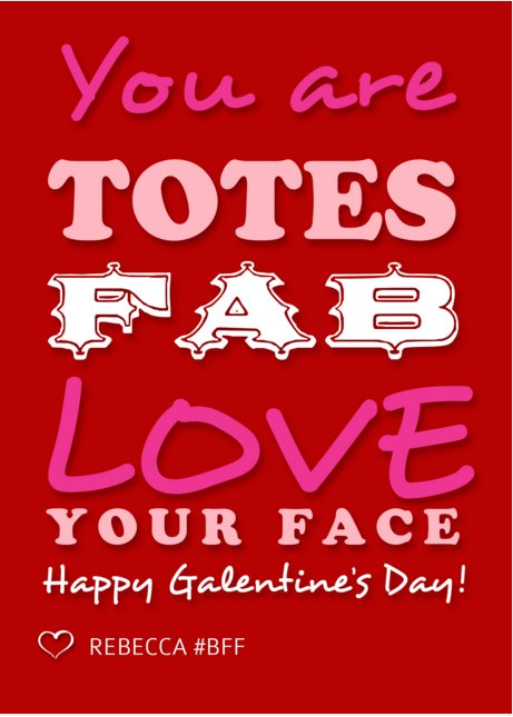 PaperBarn's tweet image. Cute and customizable #Valentines Day card for your fav gal pals! #galentines #parksandrec ow.ly/XEv97