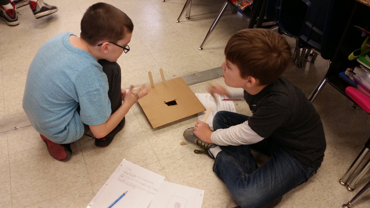 NancyLaria's tweet photo. Sound Off Challenge. Fifth graders learning about sound! @CentervilleVB https://t.co/U5ghm7ttZW