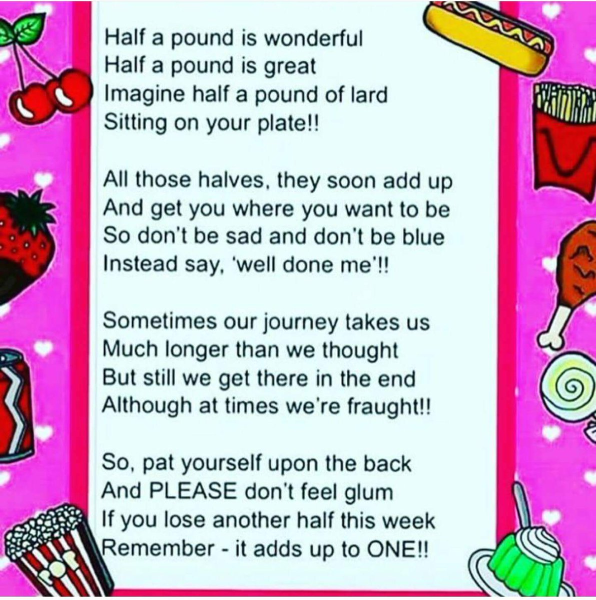 SWTranmere's tweet image. It's so true, every time we feel disappointed read this little poem #slimmingworld #newyou #extraeasy #justbelieve