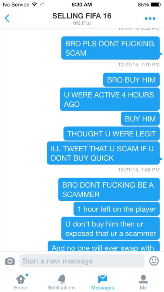 Fut_Cop2016's tweet image. REPORT AND BLOCK @SJFut SCAMMED 3.9M OFF @BensonPlayz 1/2