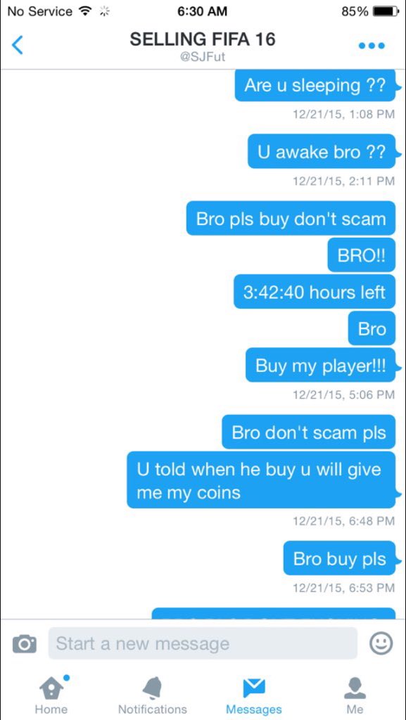 Fut_Cop2016's tweet image. REPORT AND BLOCK @SJFut SCAMMED 3.9M OFF @BensonPlayz 1/2