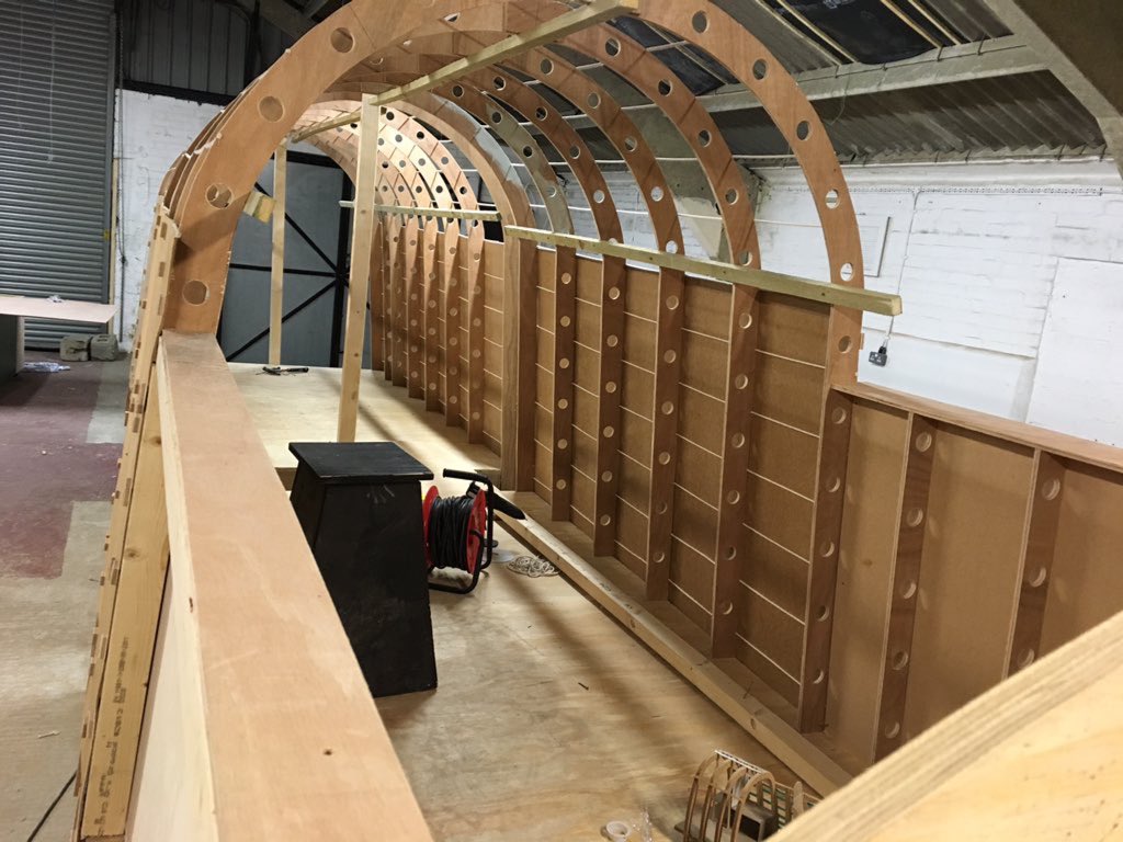 LancasterSkies's tweet photo. Lancaster Bomber set build @BFI #LincolnshireIndieFilm https://t.co/HkREM2pl0F
