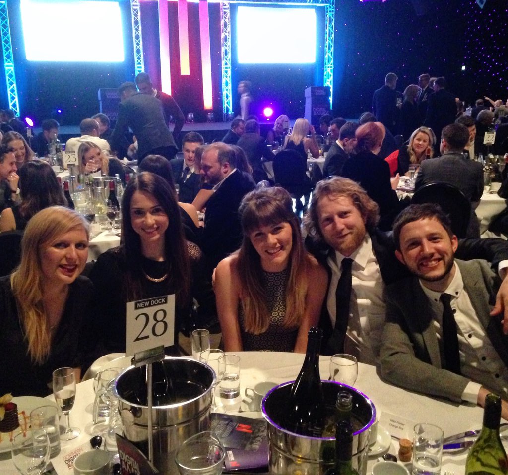 orangebus's tweet image. Arrived &amp;amp; awaiting! Team OB &amp;amp; @Joulesclothing are well fed, ready for the #NorthernDigitalAwards to commence!