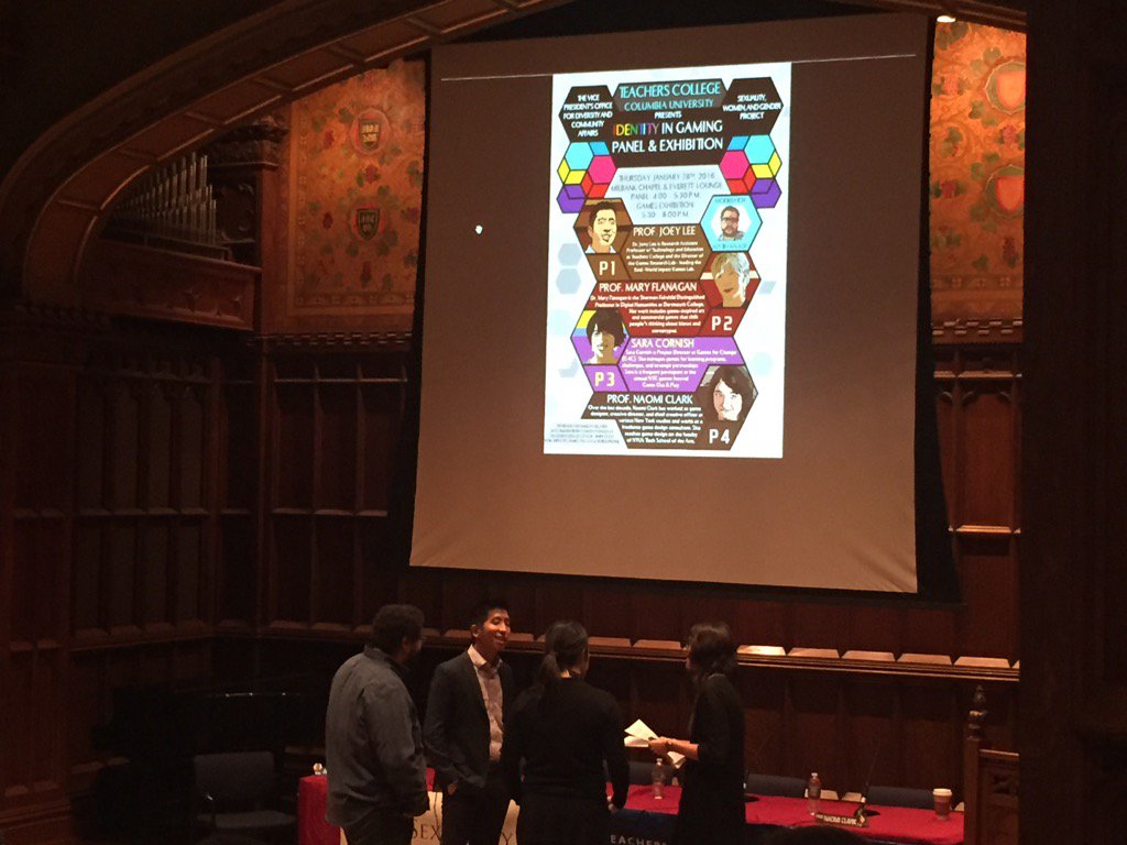3MinuteMedia's tweet photo. @Teacherscollege @TC_CMLTD At the panel for  Identity in Gaming w/ Prof Joey Lee. Happening now @ milbank https://t.co/ULoi8odtlt