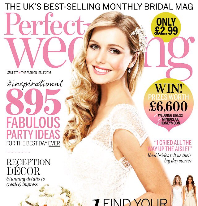 KatKatjoyce's tweet photo. My front cover!! 💕☺️❤️ #outtoday #beautifulhair #bridal #perfectweddingmag https://t.co/082wXTEwYA