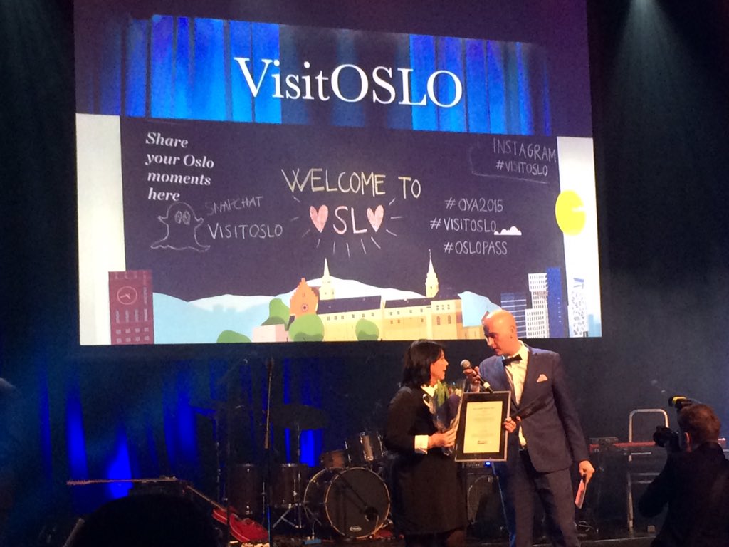 Kundeoppfølging prisen 2015 gikk til #visitoslo på #hsmai #serviceløftet #hurra!